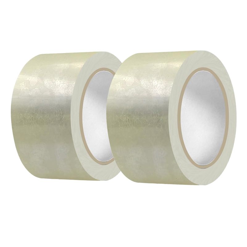 Photo 1 of 10itechpanda 2 Rolls Clear Packing Tape, 2 Inch Wide x 55 Yd Per Roll for Heavy Duty Packaging Tape for Home Office Moving Boxes Shipping Office Shipping Packaging Sealing
