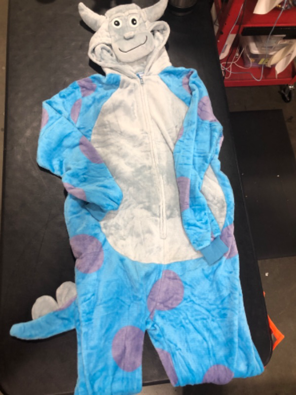 Photo 2 of [Size XL] Sulley Sullivan Adult Costume Onesie Pajamas Animal One Piece Halloween Costume Christmas Sleepwear Jumpsuit