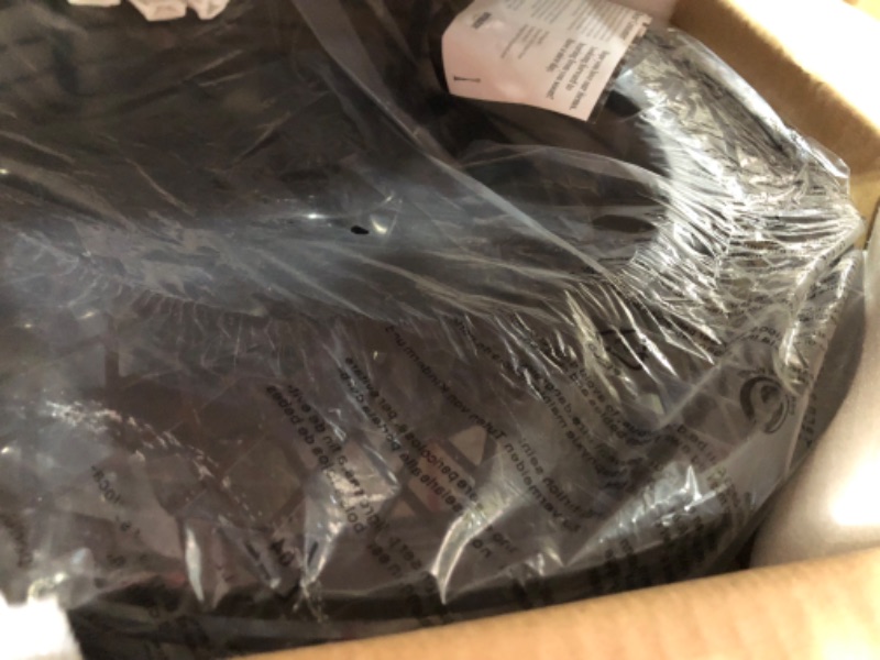 Photo 1 of Dannilong Caged Ceiling Fans with Lights, 18 Inch Modern Industrial Outdoor Ceiling Fan with Remote, Bladeless Black Fandelier, Enclosed Farmhouse Small Ceiling Fan Light for Bedroom Kitchen, Black Black/gold