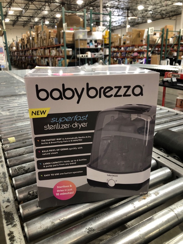 Photo 2 of Baby Brezza 10 Minute Baby Bottle Sterilizer + Dryer - Superfast Electric Steam Sterilization - Universal Sterilizing for All Bottles, Pacifiers + Breast Pump Parts