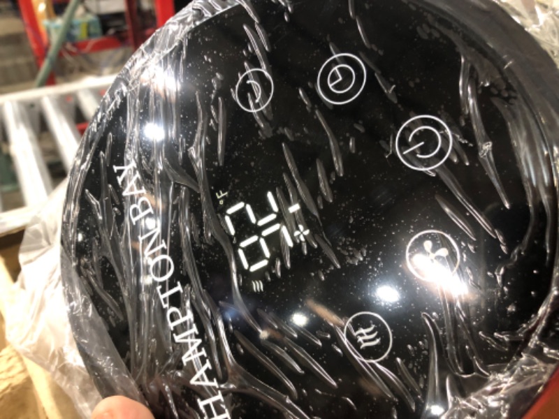 Photo 1 of 40 in. 4 Speed Digital Oscillating Tower Fan with Remote Control in Black