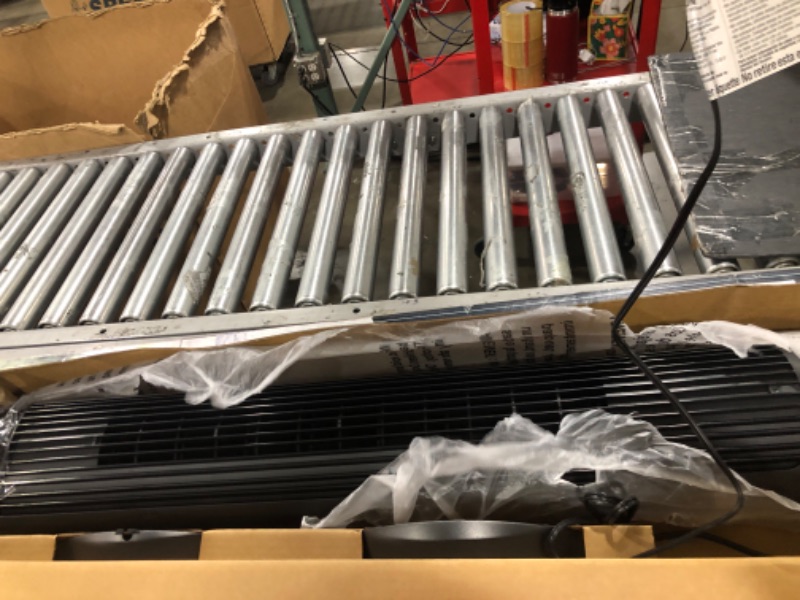 Photo 1 of 40 in. 4 Speed Digital Oscillating Tower Fan with Remote Control in Black