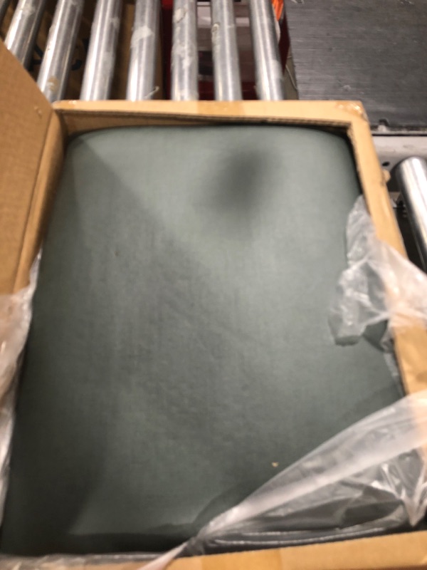 Photo 1 of Soohow Vanity Chair Storage Vanity Stool Ottoman Foot Rest, Leather Makeup Vanity Stool, Vanity Chair for Makeup Room, Foot Stool for Living Room, Bedroom, Storage Ottoman?Metal Legs Z-grey