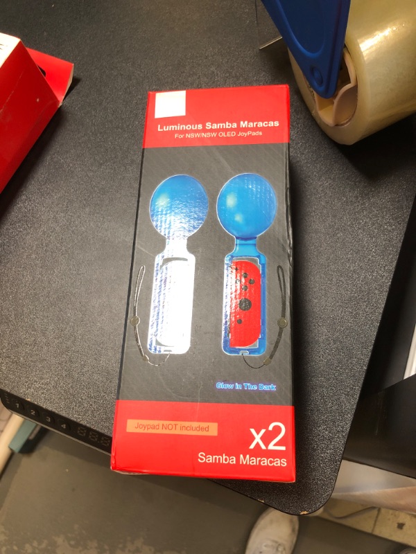 Photo 1 of KETAN Switch Controller Grips, Samba Maracas Game Hand Controller Grips Compatible with Samba de Amigo: Party Central (Luminous Glow)