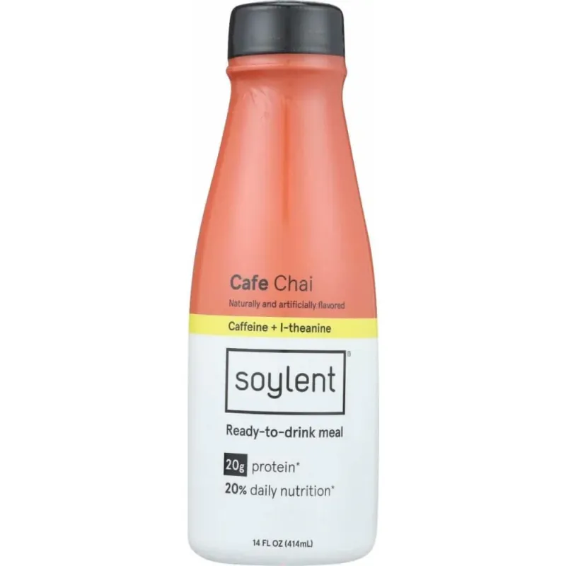 Photo 1 of SOYLENT: Cafe Chai Protein Shake, 12
exp may 2024