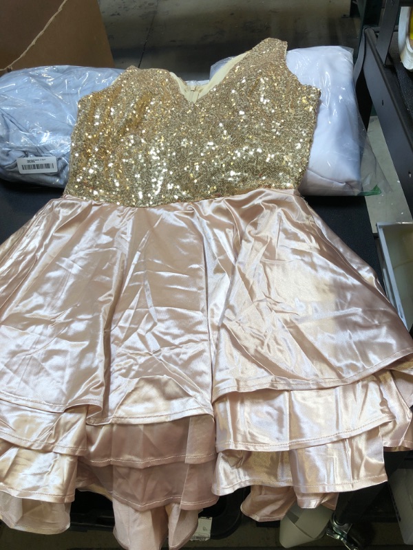 Photo 1 of gold dress 