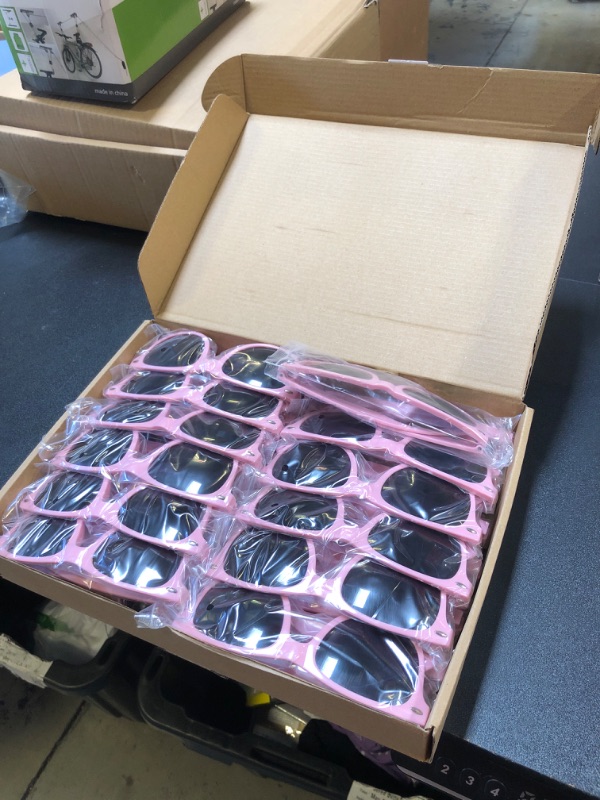Photo 1 of 24 pack of pink sunglasses