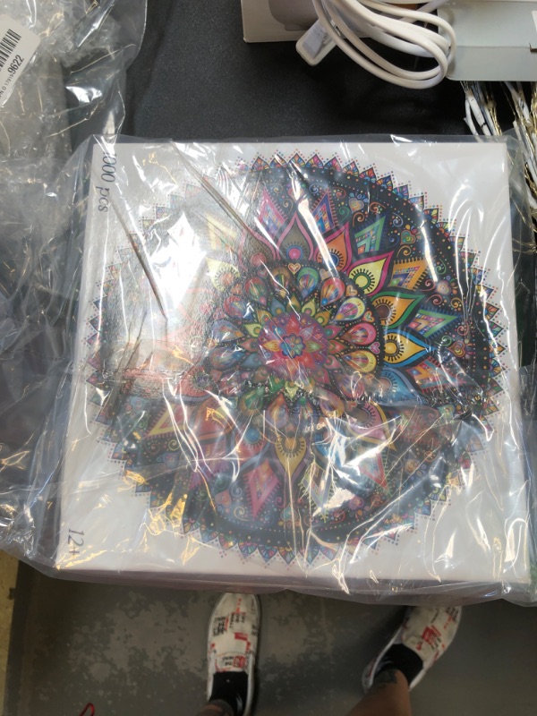 Photo 1 of Bgraamiens Puzzle-Mandala Rainbow Lines-Hard Puzzle for Adults The Lines Puzzle Impossible Puzzle (Mandala in Rainbow Lines)