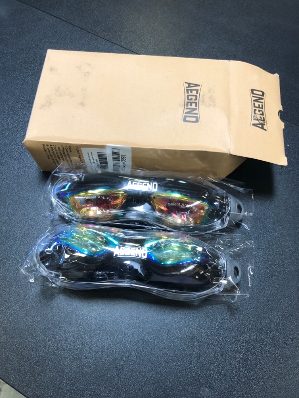 Photo 1 of Aegend Swim Goggles, 2 Pack Swimming Goggles No Leaking Adult Men Women Youth, One size fits most
