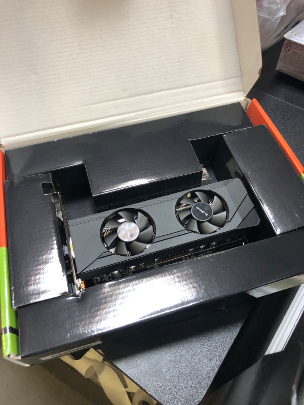 Photo 2 of GIGABYTE GeForce RTX 3050 OC Low Profile 6G Graphics Card, 2X WINDFORCE Fans, 6GB GDDR6 96-bit GDDR6, GV-N3050OC-6GL Video Card
