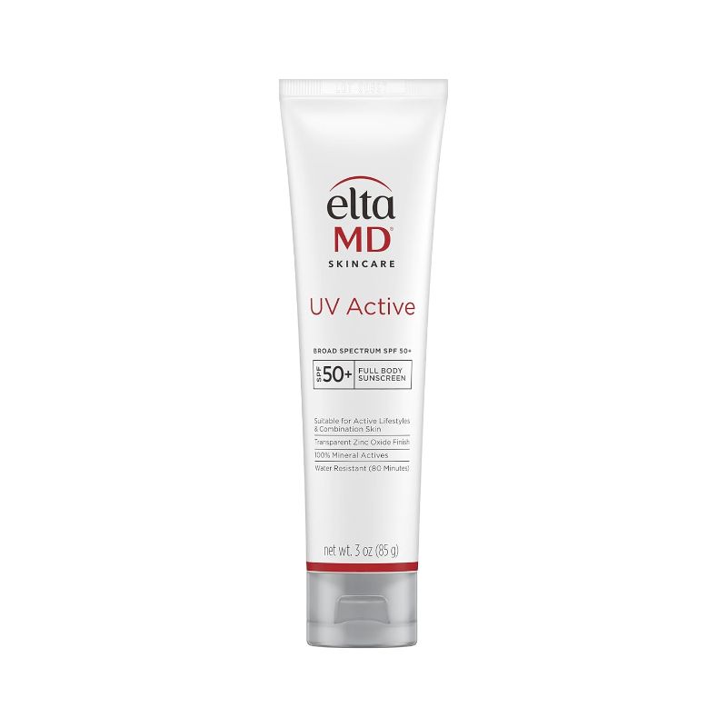 Photo 1 of EltaMD UV Active Mineral Sunscreen with Zinc Oxide, SPF 50+, Water Resistant Sunscreen Up to 80 Minutes, 3.0 oz Tube
