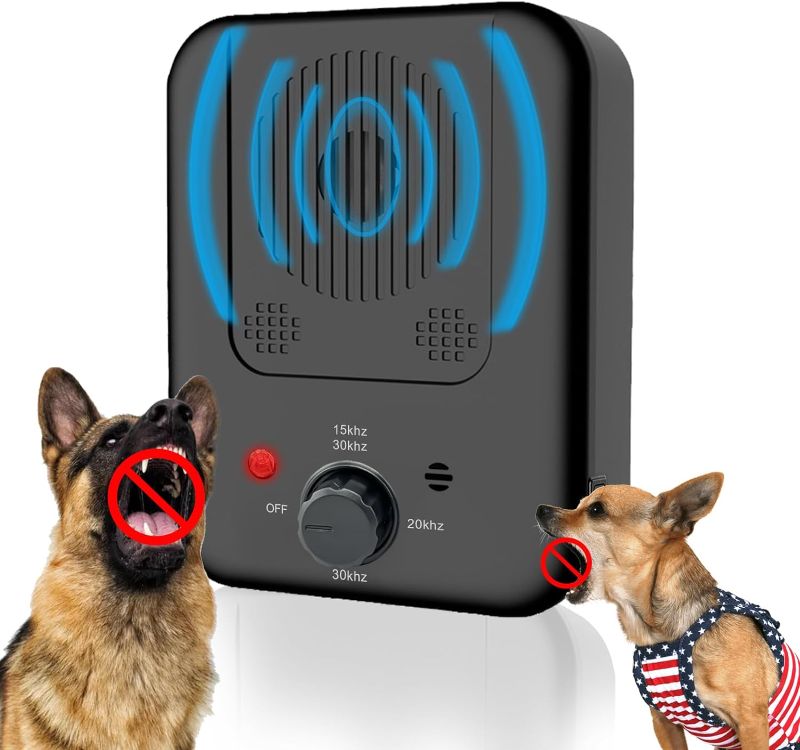 Photo 1 of Anti Barking Device for Indoor - Dog Barking Control Devices with 3 Modes, 33ft Range Ultrasonic Bark Box Stop Barking Dog Deterrent Devices for Outdoor, Safe for Dogs
