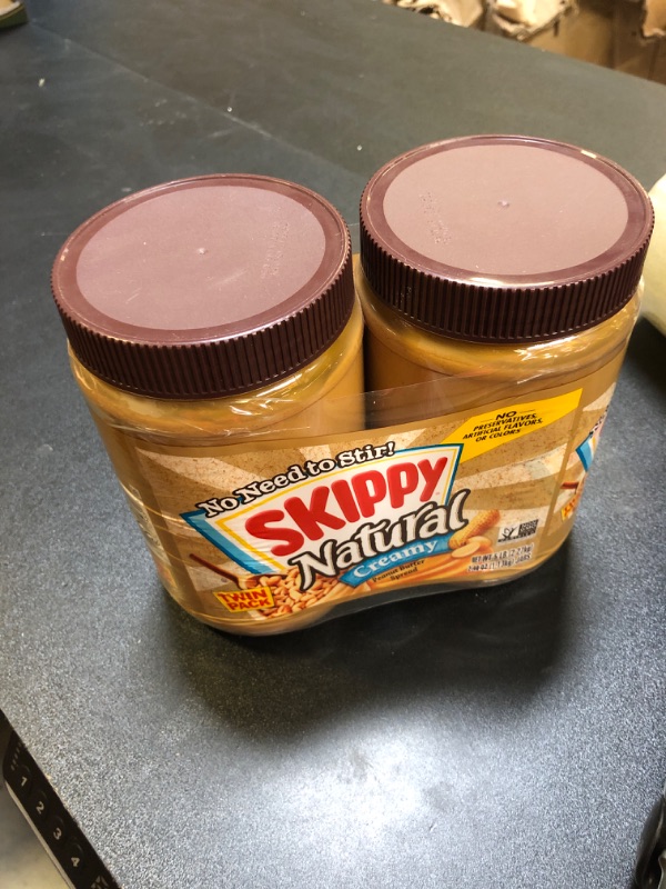 Photo 2 of SKIPPY Creamy Natural Peanut Butter, 40 Ounce Twin Pack, 2.5 Pound (Pack of 2) Natural Creamy 2.5 Pound (Pack of 2)
sep 2024