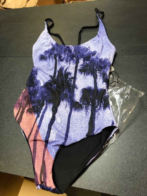 Photo 1 of medium reversible one piece bathing suit