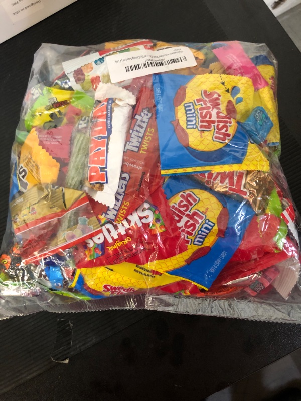 Photo 1 of Golax Assorted Bulk Candy Mix -Skittles, Air Heads, Swedish Fish, Sour Patch Kids, Haribo, Starburst, Jolly Rancher - Individually Wrapped Candy - By Candy Market (2 LB)