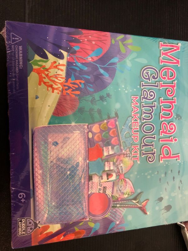Photo 1 of Kids Makeup Kit for Girls Ages 5-12 - Real Mermaid Makeup for Kids, Mermaid Gifts for Girls 5-12, Makeup Sets for Girls 