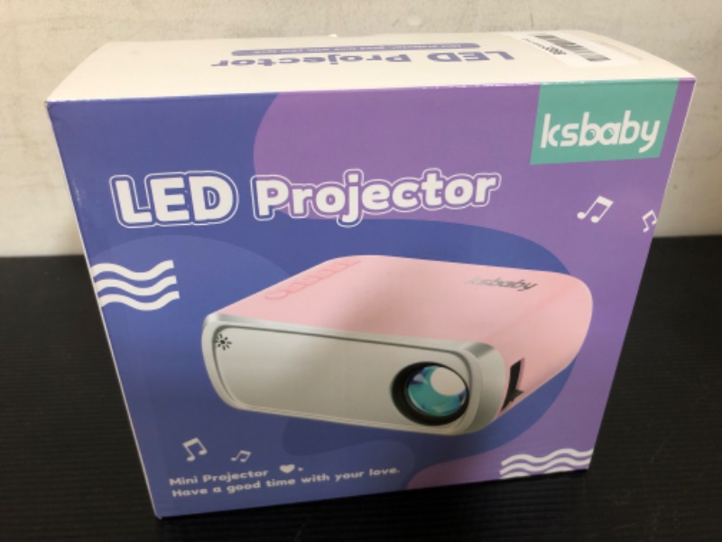 Photo 1 of Mini Projector PINK, Portable Projector for Kids Gifts, Cartoons Tv Movie, 
