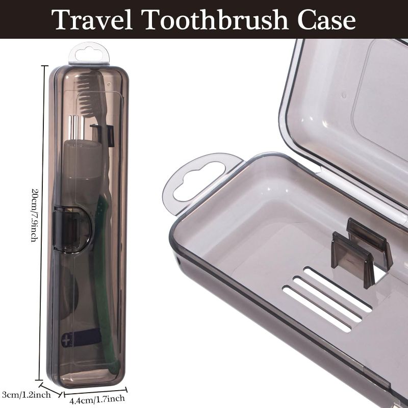 Photo 1 of Toothbrush Travel Case 2 Pack, 7.87 x 1.85 x 1.18”
