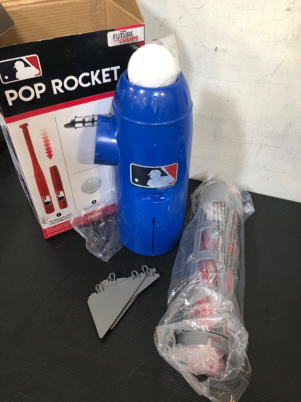 Photo 2 of  Sports MLB Kids Pitching Machine - POP ROCKET Kids Baseball Trainer 