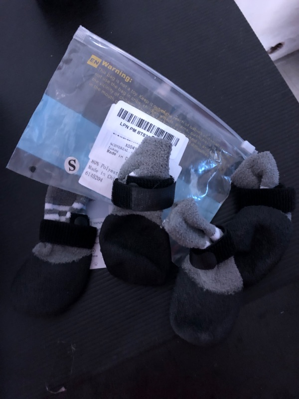 Photo 1 of Rubber socks for Pets - Black/Grey Sz Small