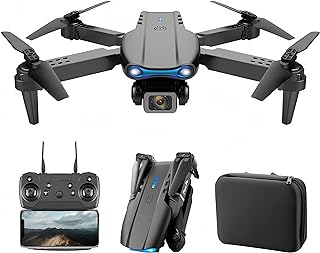 Photo 1 of Drone with 1080P Dual HD Camera - 2024 Upgradded RC Quadcopter for Adults and Kids, WiFi FPV RC Drone for Beginners Live Video HD Wide Angle RC Aircraft, Trajectory Flight, Auto Hover, 2 Batteries ,Carrying Case. https://a.co/d/hbe5rhJ