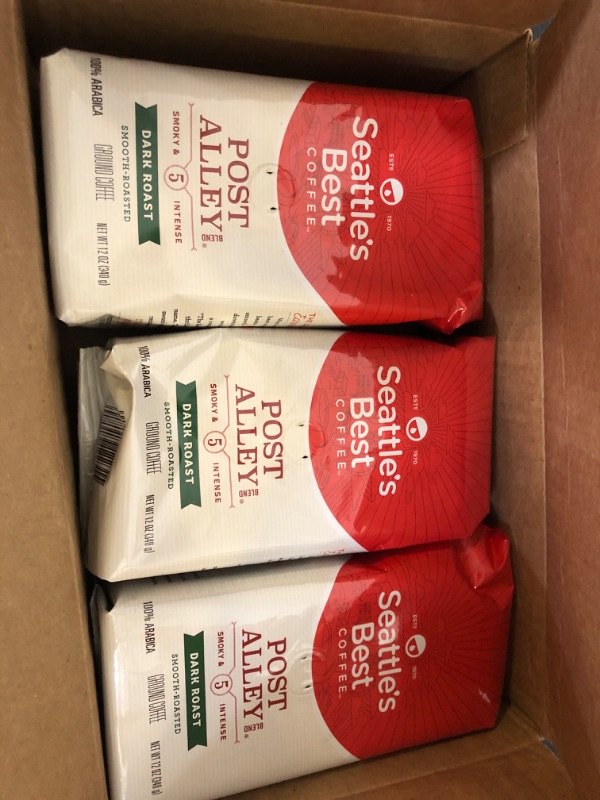 Photo 2 of 3pack Seattles Best Coffee, Ground, Dark Roast, Post Alley Blend - 12 oz----exp date 07/2025