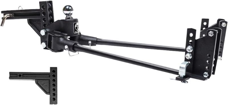 Photo 1 of Blue Ox BXW0650 TrackPro Weight Distribution Hitch - 600lb Tounge Weight, 7 Hole Shank for 2" Receivers, 2" Ball, Black
