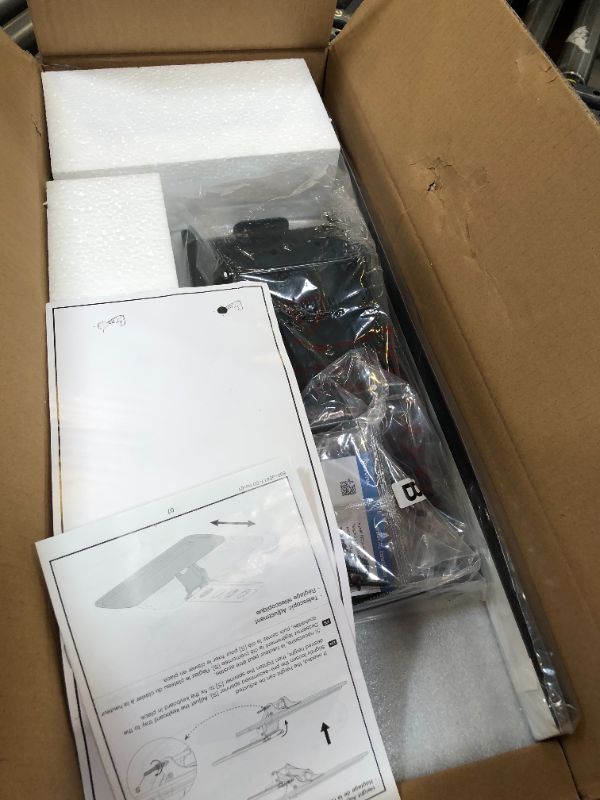 Photo 1 of HUANUO Keyboard Tray Under Desk, 360 Adjustable Ergonomic Sliding Keyboard & Mouse Tray, 25"W x 9.84"D, Black