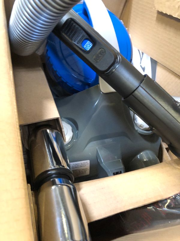 Photo 2 of Eureka WhirlWind Bagless Canister 2.5L Vacuum Cleaner, Lightweight Vac for Carpets and Hard Floors, NEN110A, Blue Bagless Blue