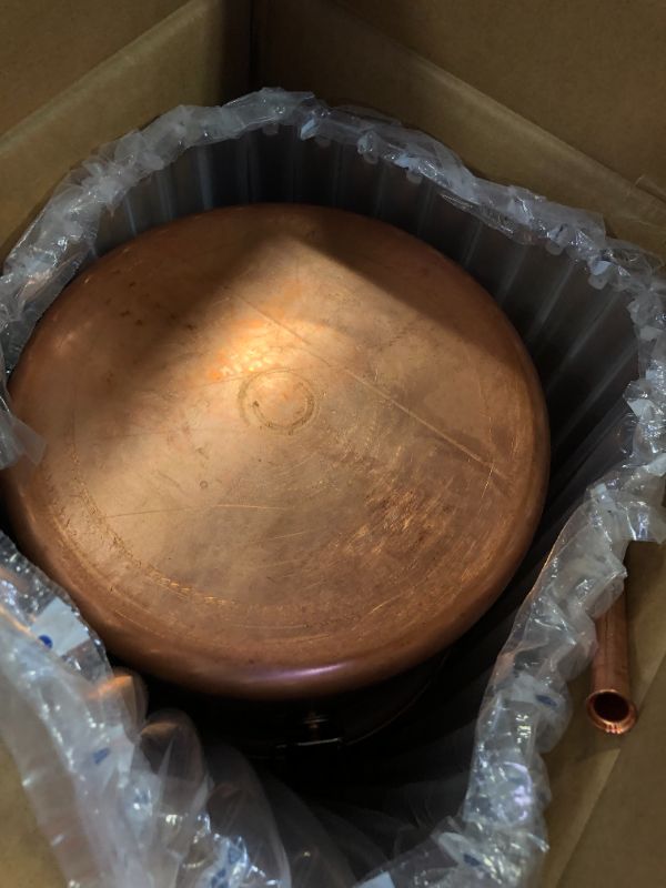 Photo 2 of 1.5 Gallon Pure Copper Boiler Pot Alembic Still Wine Alcohol Water Distiller
