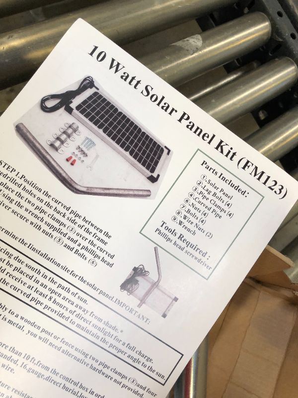 Photo 3 of 10 WATT SOLAR PANEL KIT