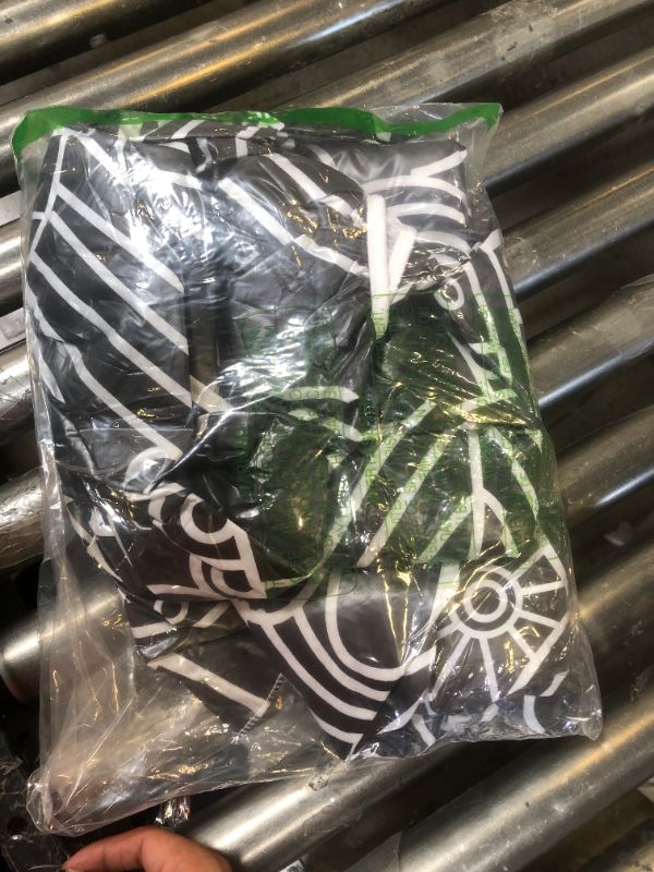 Photo 1 of Fitted Picnic Table Cover with Bench Covers Vinyl Waterproof Elastic Edges Fitted Rectangle Tables Patio Tablecloth Camping Gear and Essentials Rv Accessories Road Trip Supplies Car Travel Must Haves Black Mandala 72x30in