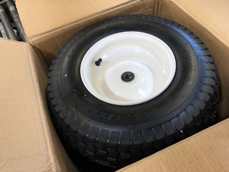 Photo 1 of 16X6.50X8 2 PC TRACTOR WHEELS 