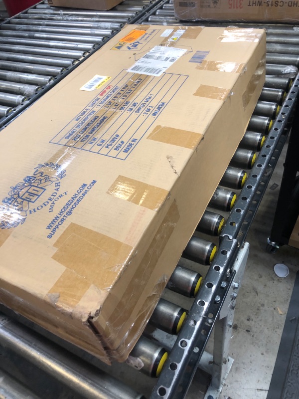 Photo 1 of Hodedah 7 Drawer Jumbo Chest, Five Large Drawers, Two Smaller Drawers with Two Lock, Hanging Rod, and Three Shelves | Cherry