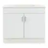 Photo 1 of Factory seal----Penford 37 in. W x 19 in. D x 33 in. H Single Sink Freestanding Bath Vanity in White with White Cultured Marble Top