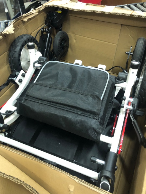 Photo 1 of ELENKER Electric Wheelchair, Lightweight Foldable Power Wheelchairs Motorized Wheel Chair for Adults Seniors Indoor Outdoor Home Travel, Airline Approved, Weight with Battery 41 LBS(FSA Eligible)