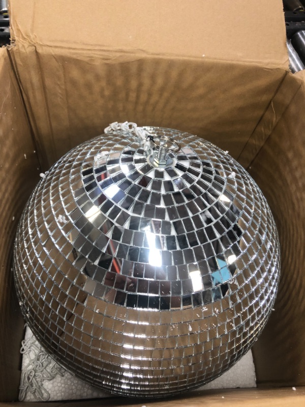 Photo 2 of Disco Ball Mirror Ball 12 inch Mirror Ball Large Disco Ball Disco Ball 12 inch,Hanging Party Disco Ball for Party Design,Wedding Decoration.