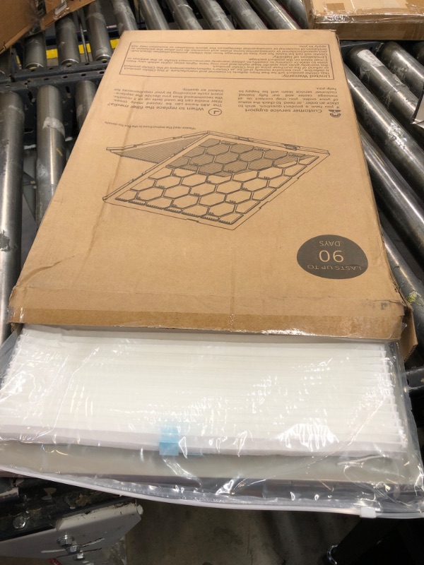 Photo 2 of 16x25x1 MERV 8 Air Filter,AC Furnace Air Filter,Reusable ABS Plastic Frame, 7 Pack Replaceable Filter Media (Actual Size: 15 3/4" x 24 3/4" x 3/4")