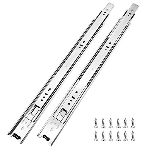 Photo 1 of  18 Inch Hardware 3-Section Full Extension Ball Bearing Side Mount Drawer Slides