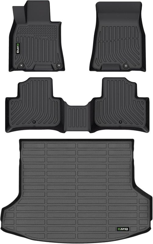 Photo 1 of HAFIDI All Weather Floor Mats & Cargo Liner for Genesis GV70 2022-2025 (Not Electrified GV70) Custom Fit Full Set Accessories - Black