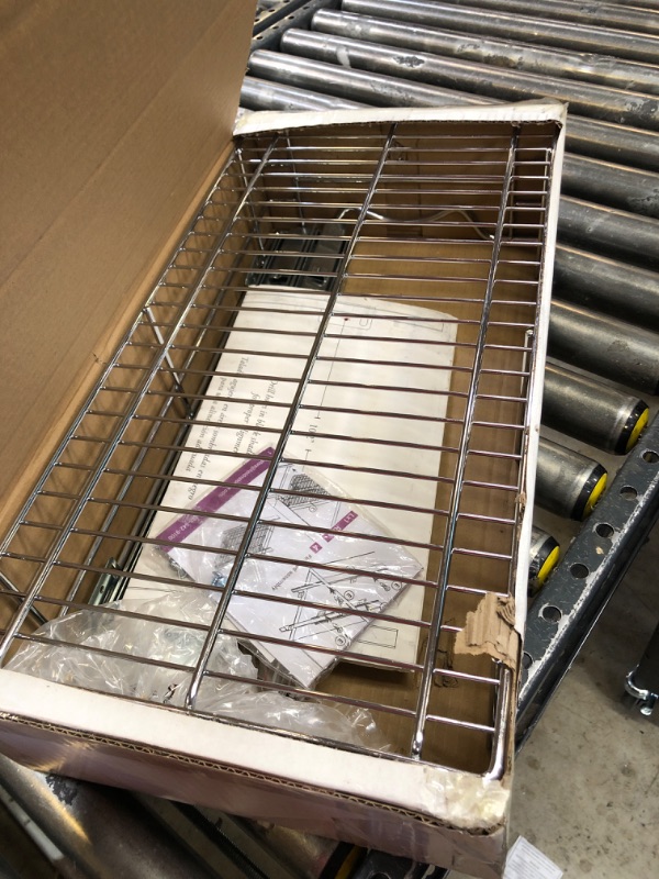 Photo 1 of HOLD N’ STORAGE Heavy-Duty Premium Collection Pull Out Cabinet Organizer – Pantry Drawer Slide Out Basket –Lifetime Limited Warranty – Basket Size 11" W x 21" D x 5" H, Anti-Rust Chrome Finish 11 inch