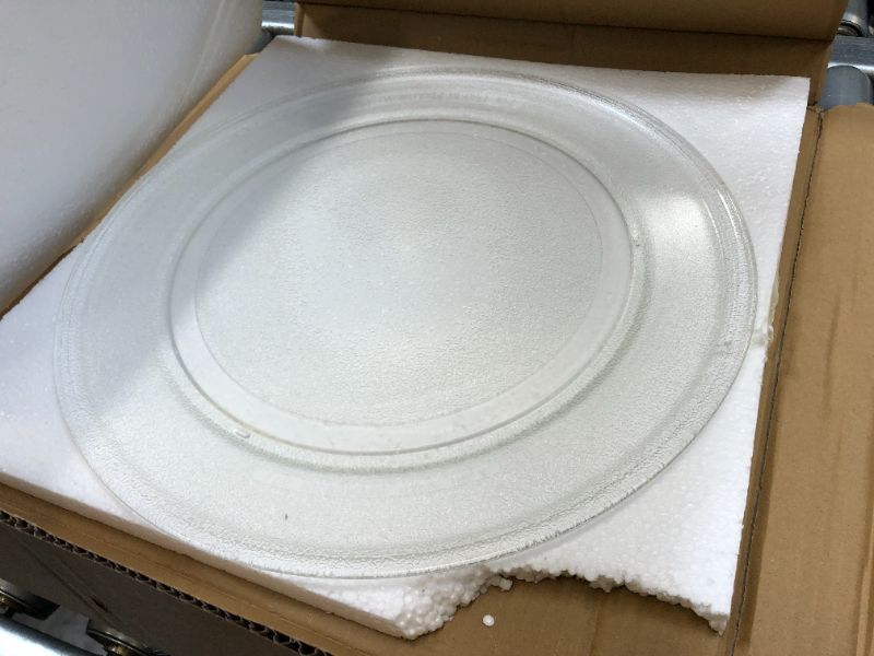 Photo 2 of 16" Microwave Glass Plate for GE, Samsung, Frigidaire 16 inch Replacement Microwave Glass Plate, Microwave Glass Turntable
