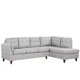 Photo 1 of 97.2" Modern Linen Fabric Sofa\ L-Shape Couch with Chaise Lounge\ Sectional Sofa with One Lumbar Pad\ Gray Gray
