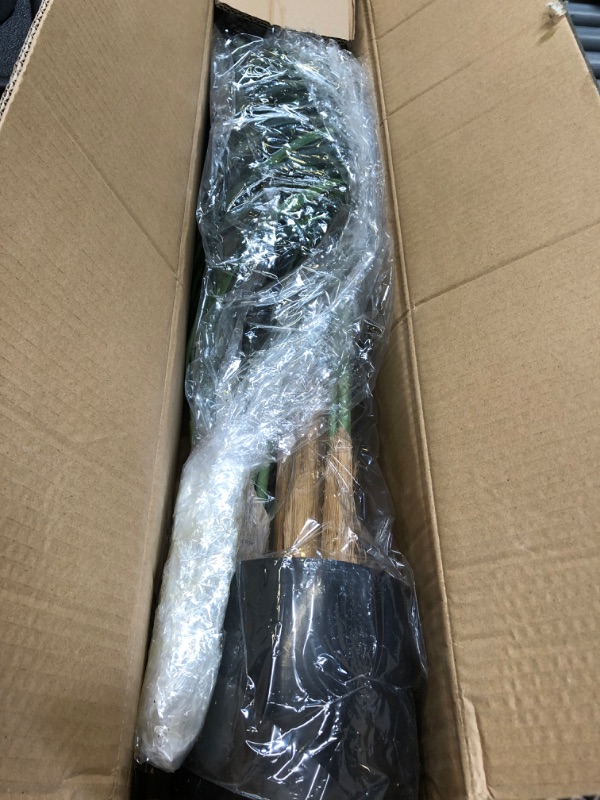 Photo 1 of 5ft Artificial Palm Tree Indoor Plant Tall Fake Tropical Paradise Palm Tree in Pot with Real Bark Design Faux Areca Palm Tree for Home Office Living Room Bedroom Farmhouse Modern Decor 1pcs 1 5ft