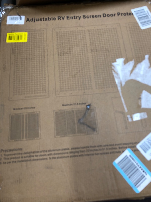 Photo 1 of adjustable RV entry screen door prote
