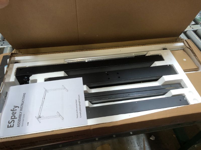 Photo 1 of Standing Desk Frame- Stand Up Desk Adjustable Frame for 43''-70'' Tabletop, Sit to Stand Desk Legs, Ergonomic Electric Standing Desk Base with Smart Controller System, Frame Only Black