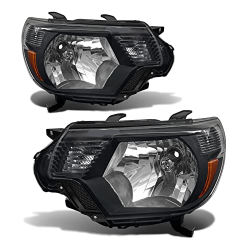 Photo 1 of ADCARLIGHTS Headlights for 2012 2013 2014 2015 Toyota Tacoma Headlight Assembly Compatible with 12 13 14 15 Toyota Tacoma Headlamp Black Housing Amebr
