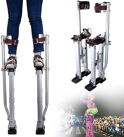 Photo 1 of 18-30 inch/20-40 inch Drywall Stilts Aluminum Tool Adjustable for Painters Walking Painting Taping, Stilts for Adults Costume, Walking Stilts for Adults, Stilts Costume,61-101cm/20-40in