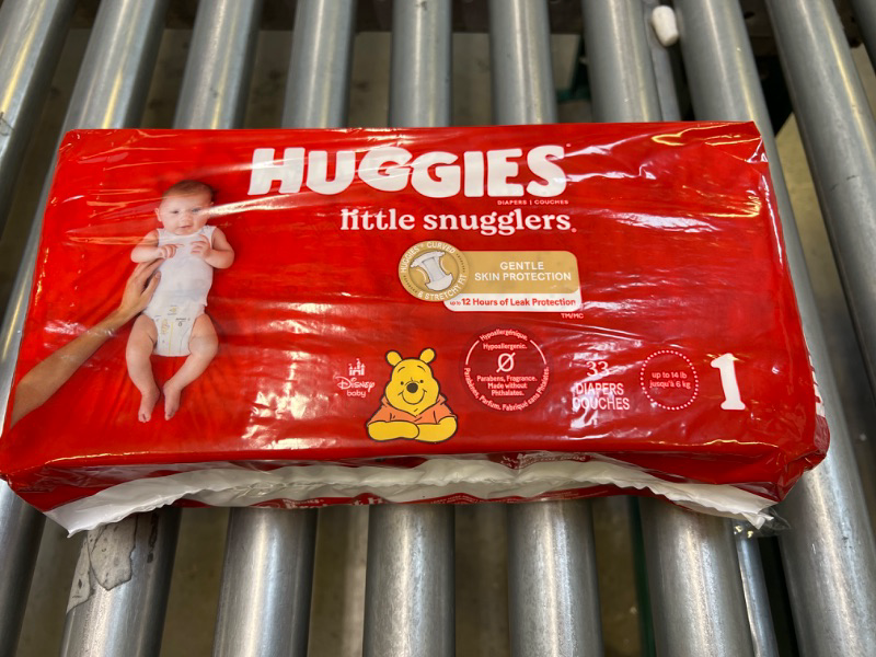 Photo 1 of Baby Diapers Size 1,33 Ct, Huggies Little Snugglers