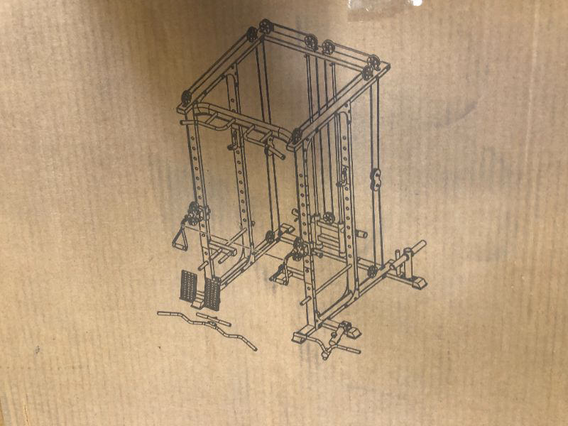 Photo 1 of -ONLY BOX NUMBER 2 OF 3 MISSING BOX NUMBER 1 OF 3 AND 3 OF 3-
multifunction power cage with smith bar 